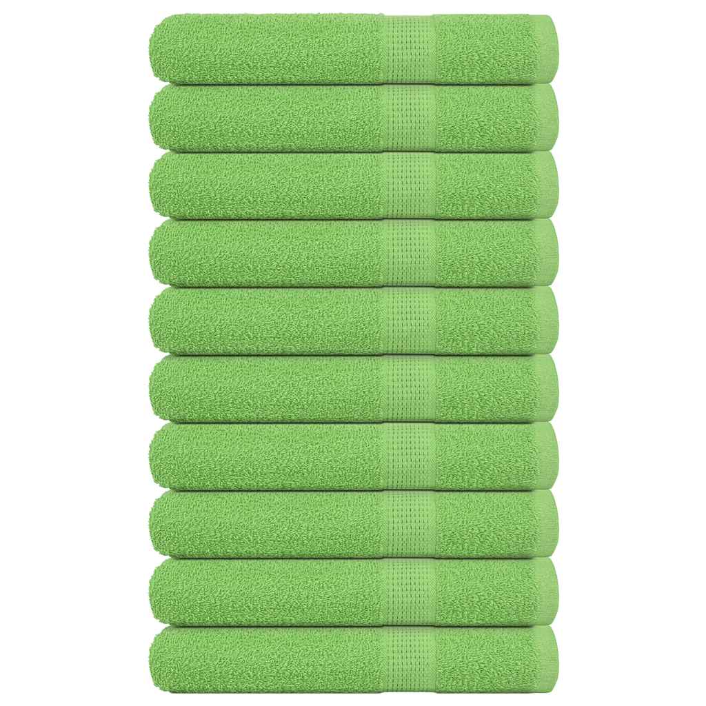 Vidaxl Sauna Handtücher 10 ST 80x200 cm 360 g m² 100% Baumwollapfelgrün
