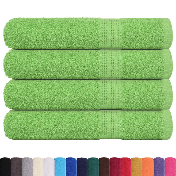 VIDAXL -Handtücher 4 ST 100x200 cm 360 g m² 100% Baumwollapfelgrün