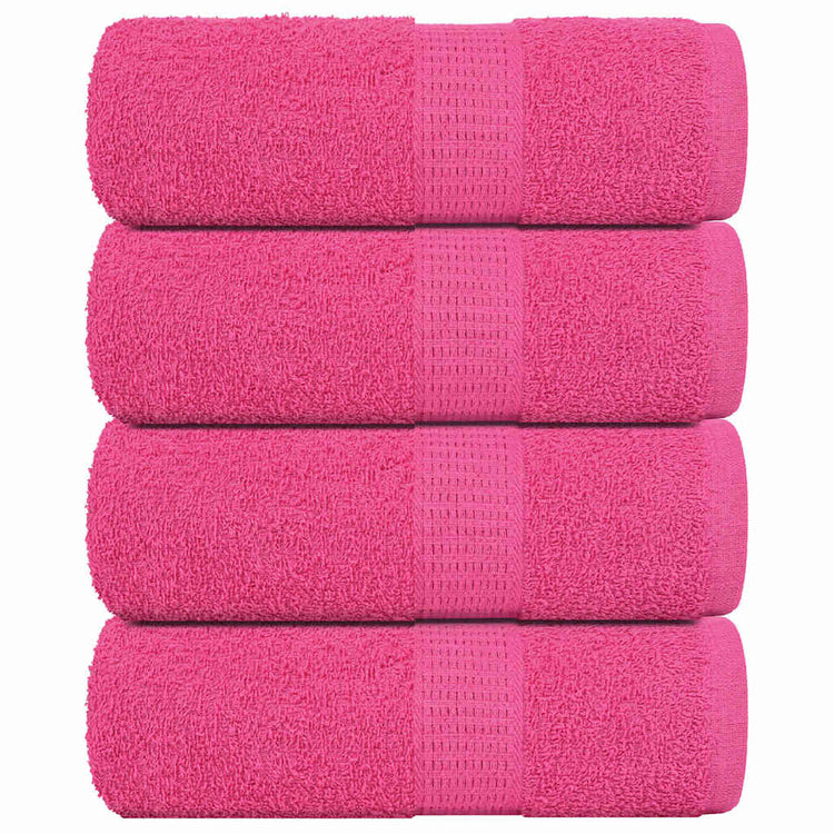 Vidaxl Seifenwisch 4 ST 30 x 30 cm 360 g m² 100% Baumwollrosa