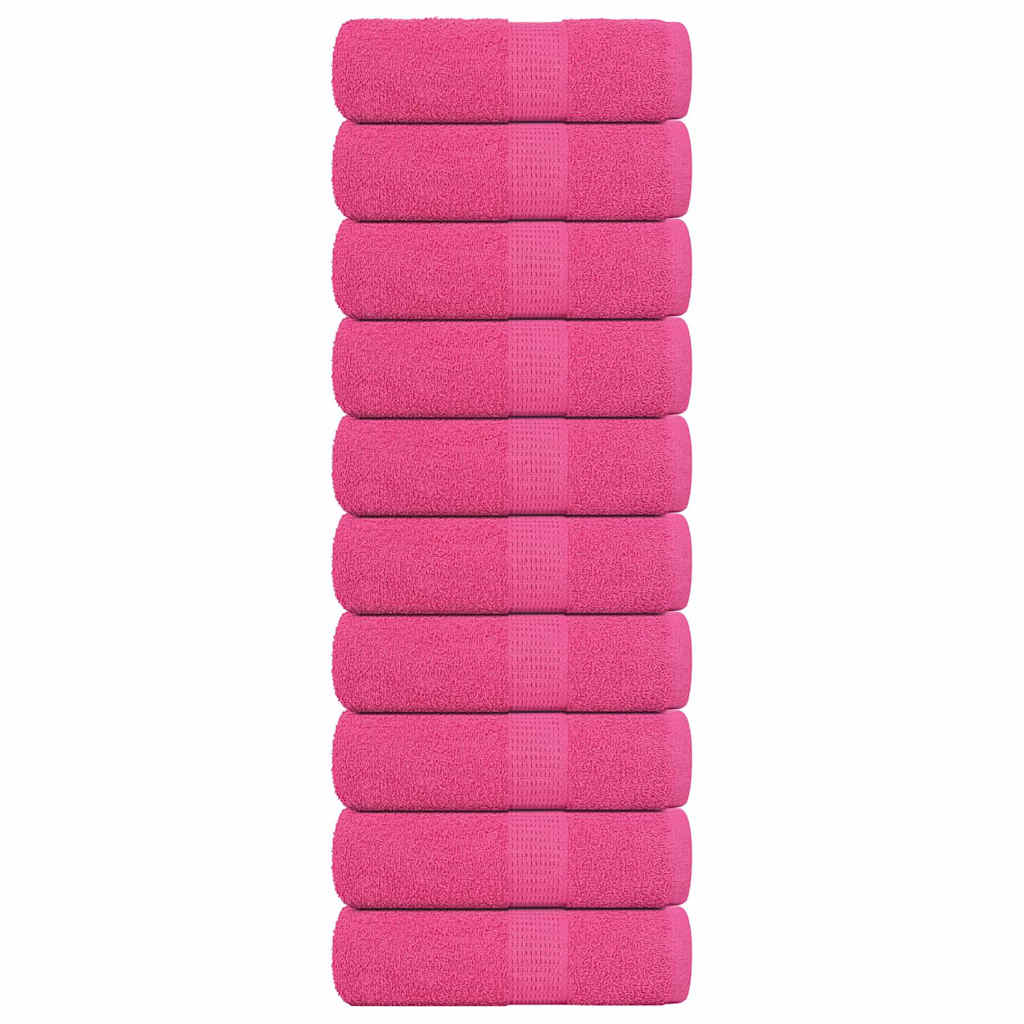 Vidaxl Seifenwisch 10 ST 30 x 30 cm 360 g m² 100% Baumwollrosa