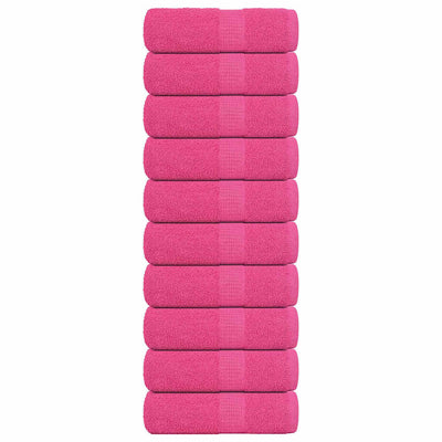 Vidaxl Seifenwisch 10 ST 30 x 30 cm 360 g m² 100% Baumwollrosa