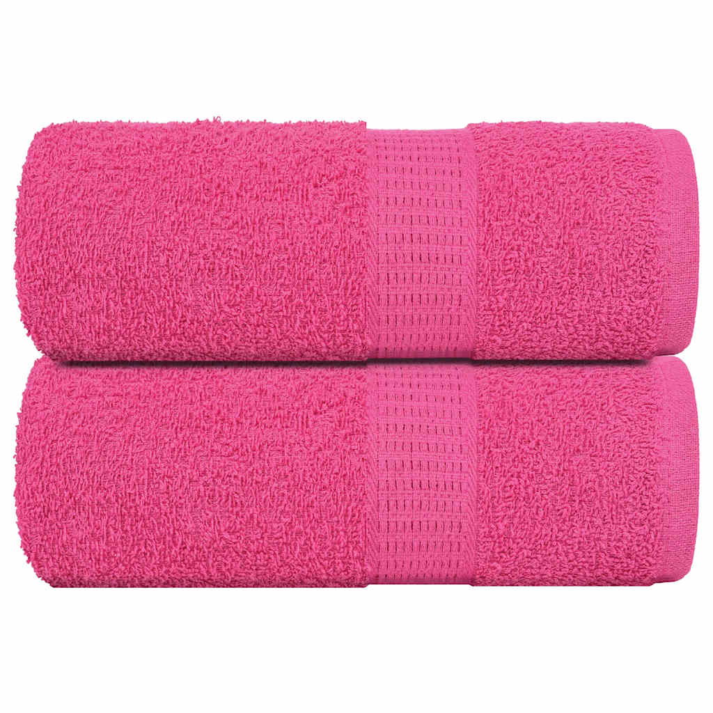 Vidaxl Gäste Tücher 2 ST 30x50 cm 360 g m² 100% Baumwollrosa