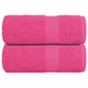 Vidaxl Gäste Tücher 2 ST 30x50 cm 360 g m² 100% Baumwollrosa