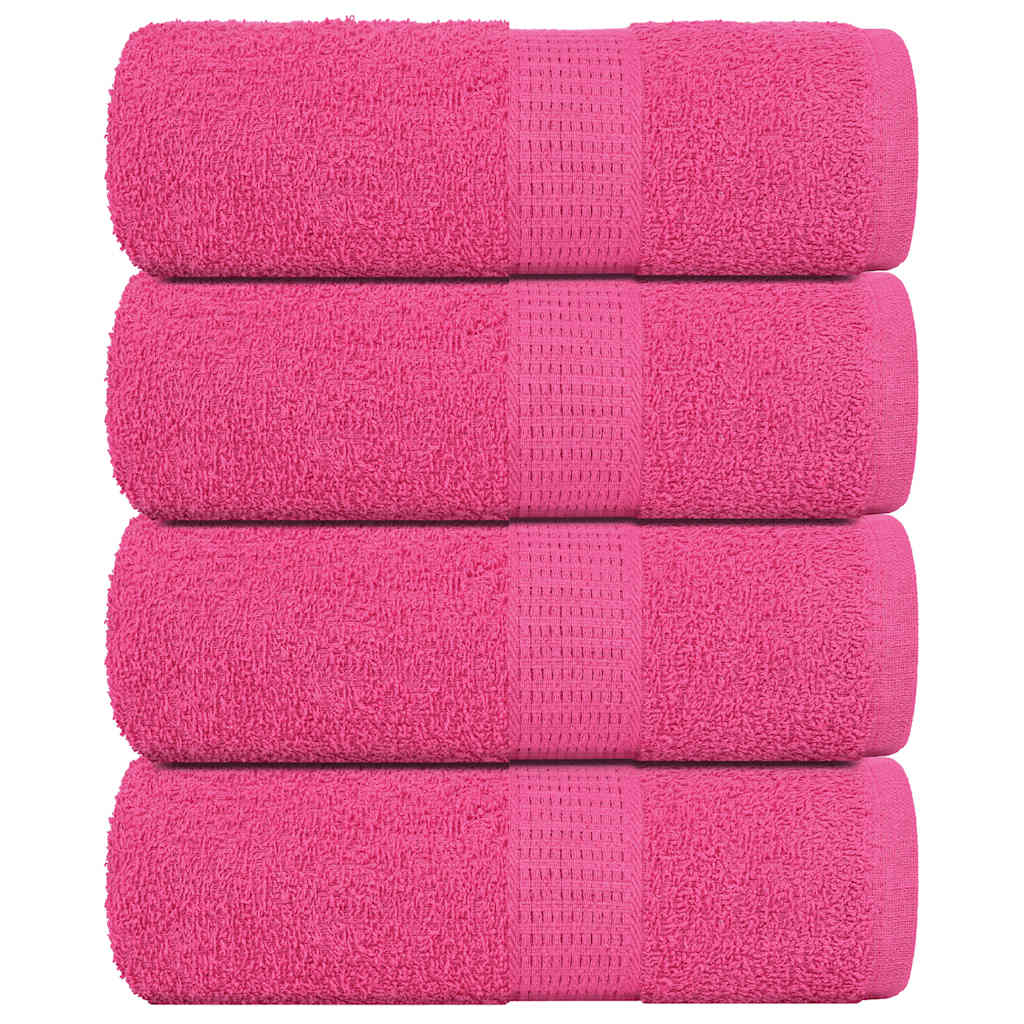 VIDAXL GAST WIPES 4 PCS 30 x 50 cm 360 g m² 100% Baumwollrosa