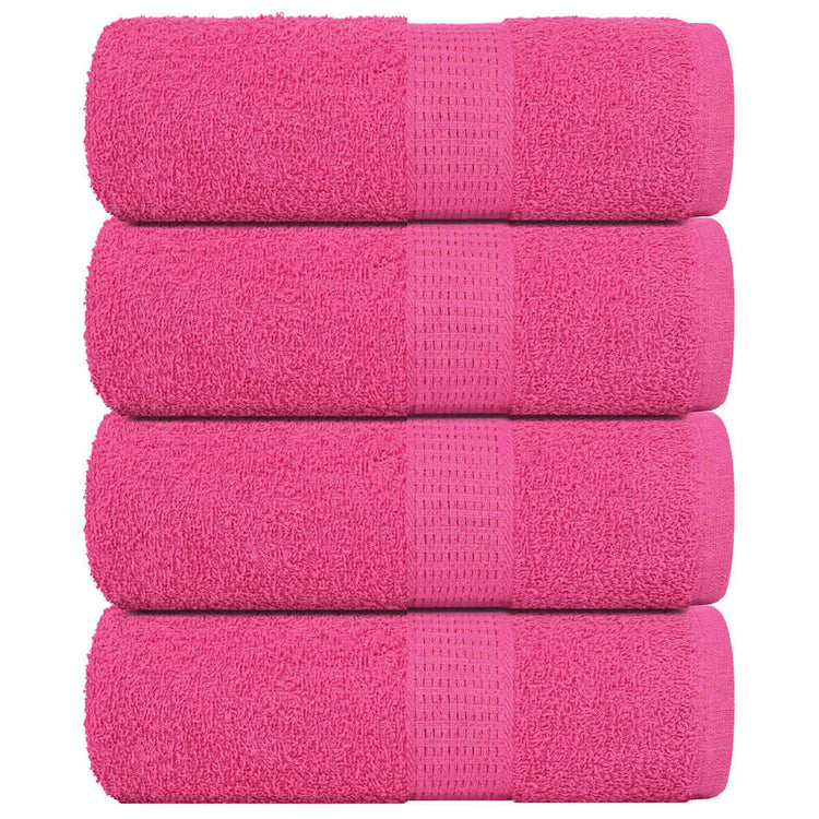 VIDAXL GAST WIPES 4 PCS 30 x 50 cm 360 g m² 100% Baumwollrosa