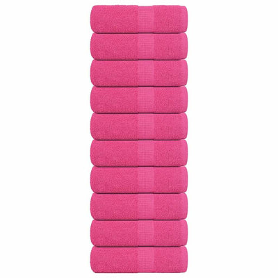 VIDAXL GAST WIPES 10 PCS 30 x 50 cm 360 g m² 100% Baumwollrosa