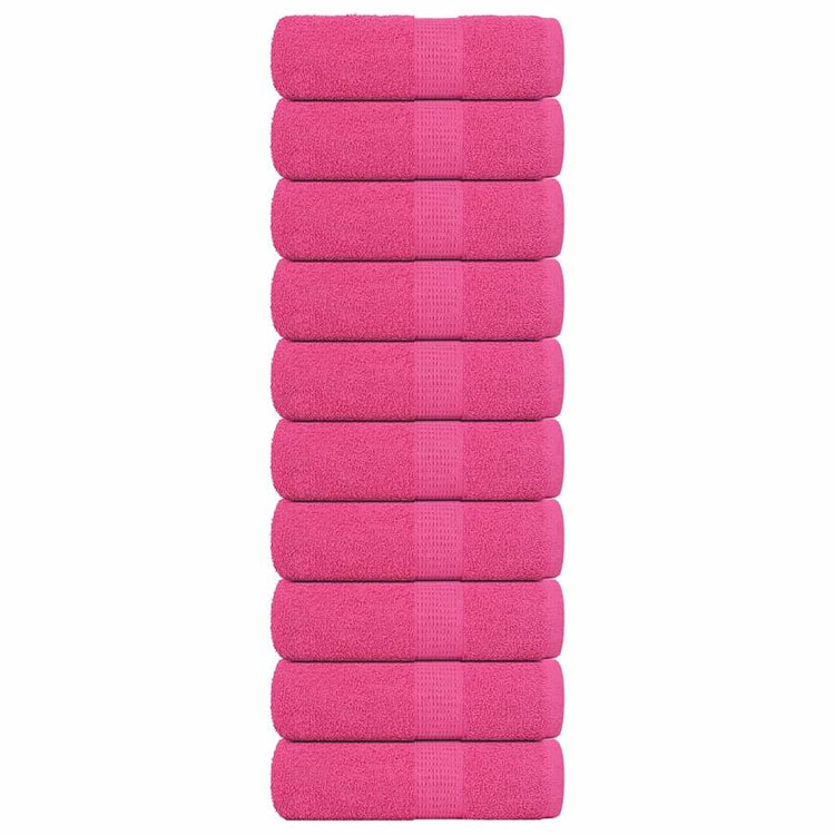 VIDAXL GAST WIPES 10 PCS 30 x 50 cm 360 g m² 100% Baumwollrosa