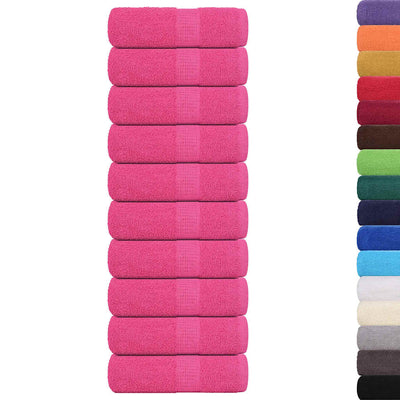 VIDAXL GAST WIPES 10 PCS 30 x 50 cm 360 g m² 100% Baumwollrosa