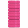 VIDAXL -Handtücher 10 ST 50x100 cm 360 g m² 100% Baumwollrosa