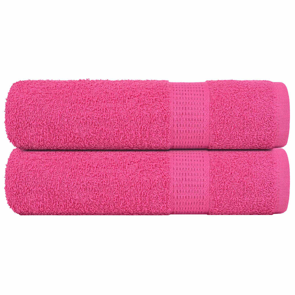 Vidaxl Duschtücher 2 ST 70x140 cm 360 g m² 100% Baumwollrosa