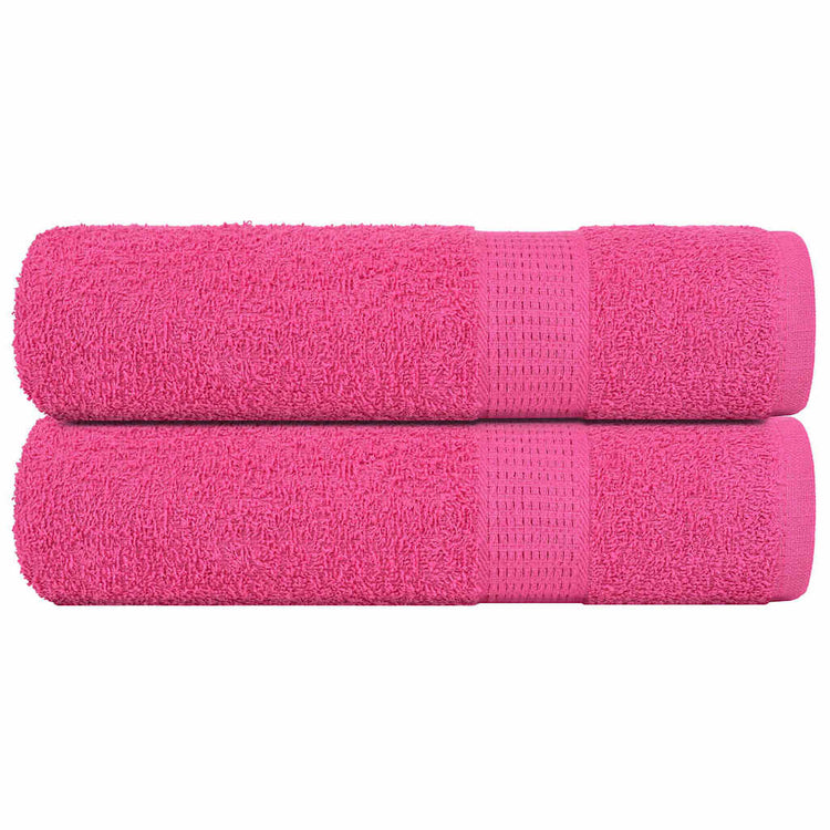 Vidaxl Duschtücher 2 ST 70x140 cm 360 g m² 100% Baumwollrosa