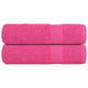 Vidaxl Duschtücher 2 ST 70x140 cm 360 g m² 100% Baumwollrosa