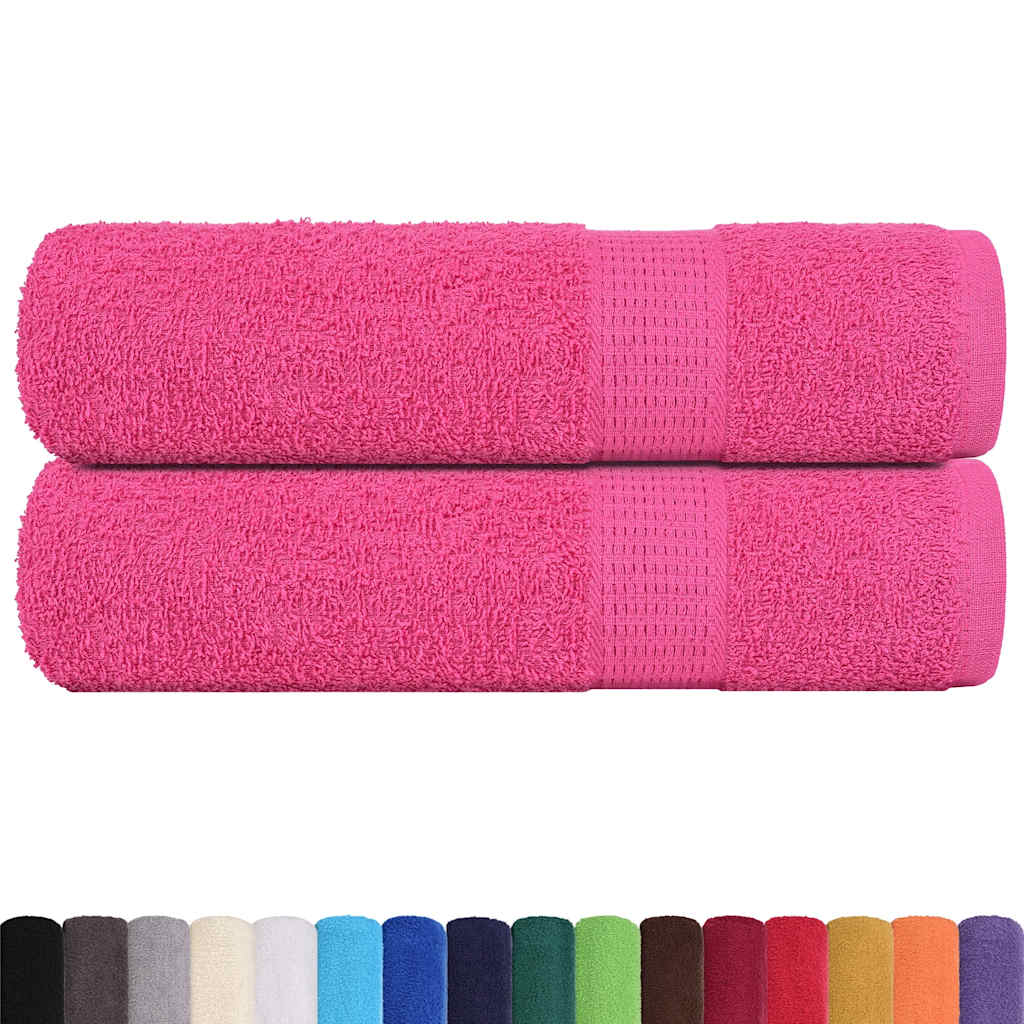 Vidaxl Duschtücher 2 ST 70x140 cm 360 g m² 100% Baumwollrosa