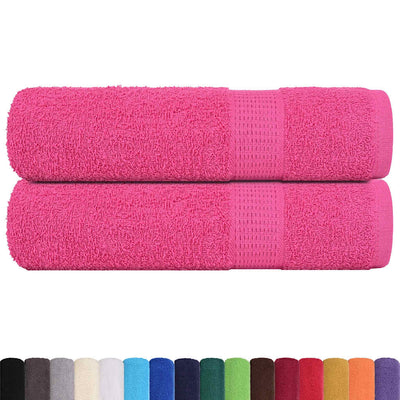Vidaxl Duschtücher 2 ST 70x140 cm 360 g m² 100% Baumwollrosa