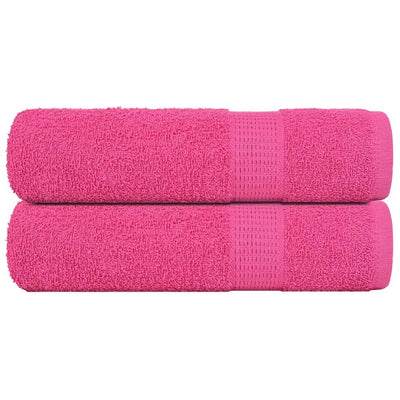 Vidaxl Badetücher 2 ST 100x150 cm 360 g m² 100% Baumwollrosa