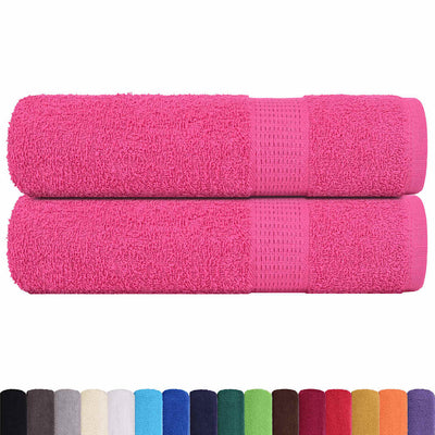 Vidaxl Badetücher 2 ST 100x150 cm 360 g m² 100% Baumwollrosa
