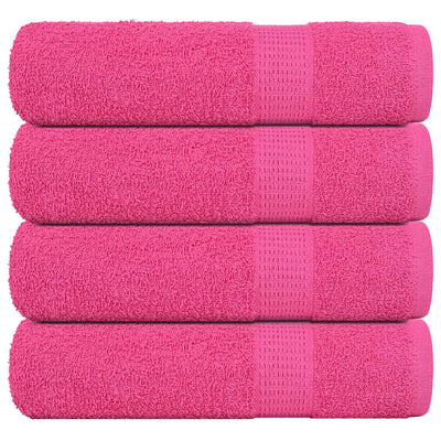 Vidaxl Badetücher 4 ST 100x150 cm 360 g m² 100% Baumwollrosa