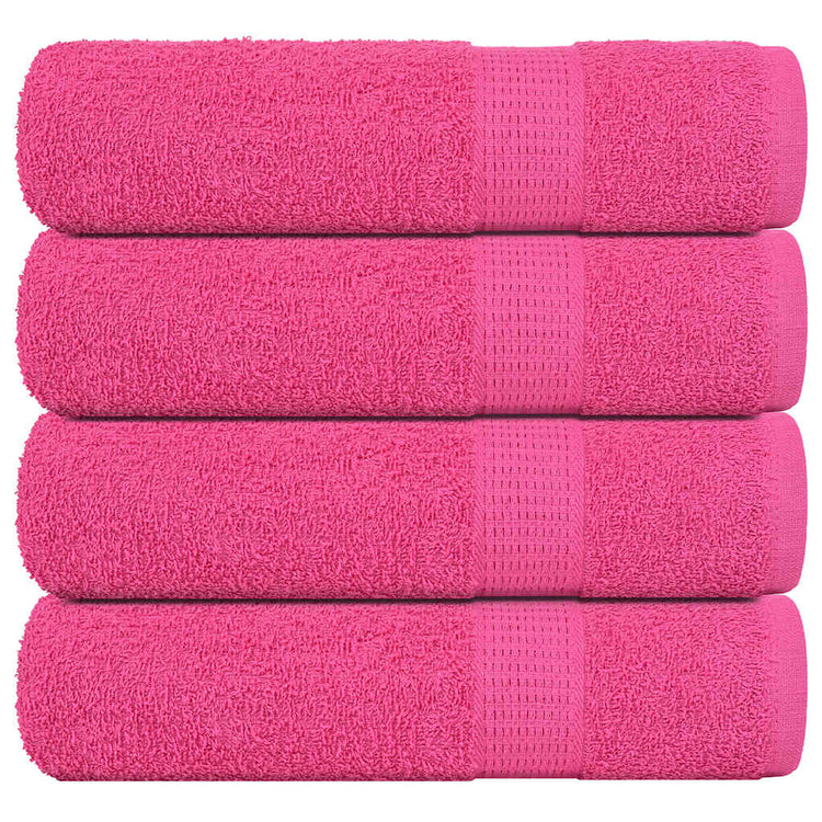 Vidaxl Badetücher 4 ST 100x150 cm 360 g m² 100% Baumwollrosa