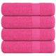 Vidaxl Badetücher 4 ST 100x150 cm 360 g m² 100% Baumwollrosa