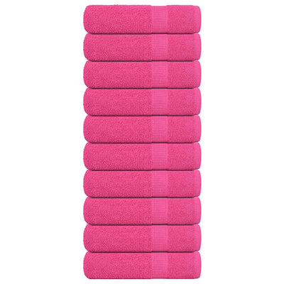 Vidaxl Badetücher 10 Stcs 100x150 cm 360 g m² 100% Baumwollrosa
