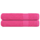 VIDAXL -Handtücher 2 PCs 100x200 cm 360 g m² 100% Baumwollrosa