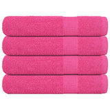 VIDAXL -Handtücher 4 PCs 100x200 cm 360 g m² 100% Baumwollrosa - afbeelding 2