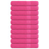 VIDAXL -Handtücher 10 Stcs 100x200 cm 360 g m² 100% Baumwollrosa