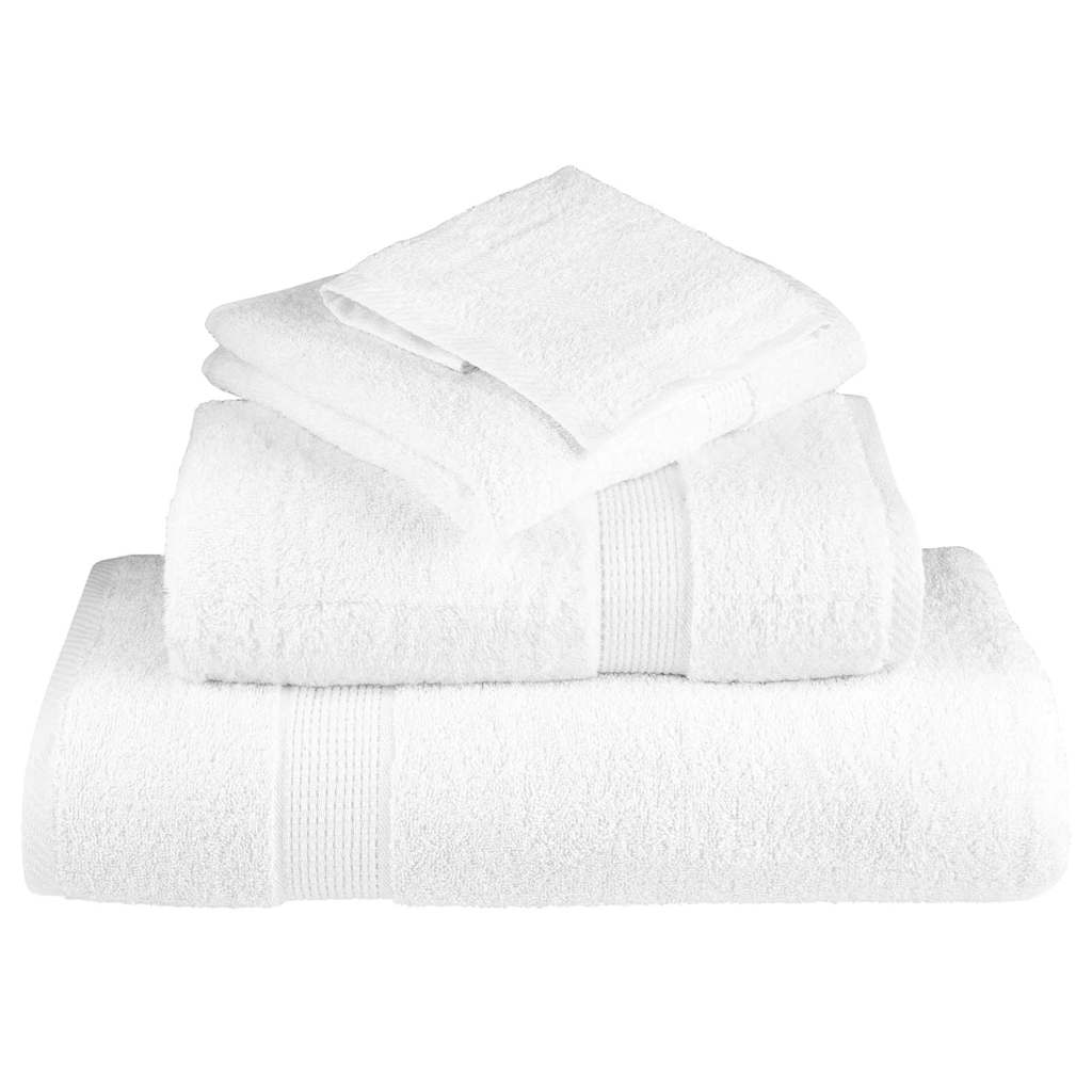 VidaXL Gästehandtuch einfarbig weiß 550 g/qm
