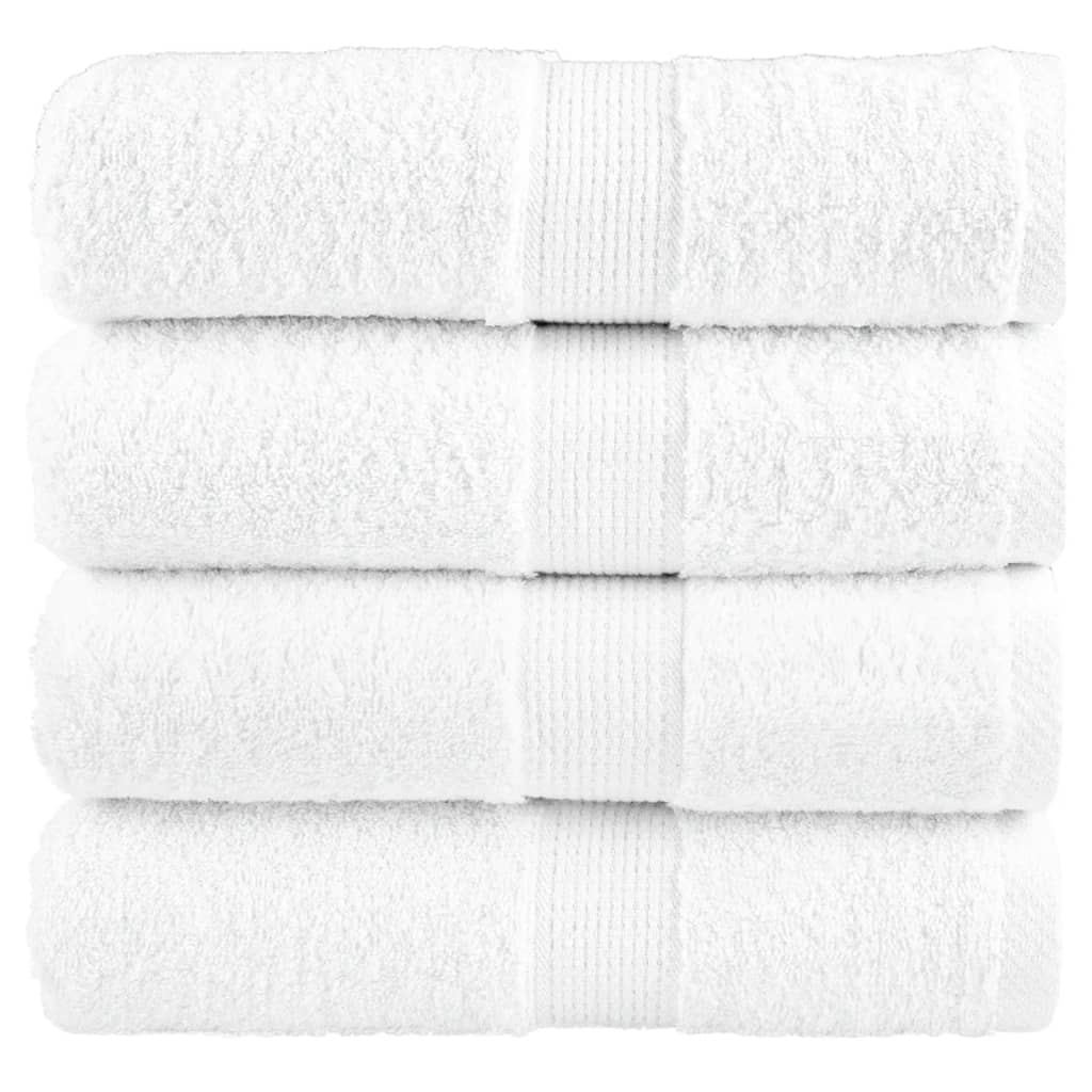 Vidaxl Gäste Wipes Solund 4 PCs 600 g m² 30 x 30 cm Weiß