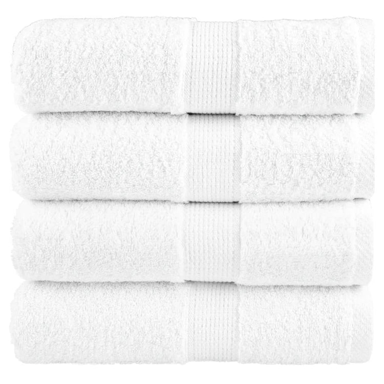Vidaxl Gäste Wipes Solund 4 PCs 600 g m² 30 x 30 cm Weiß