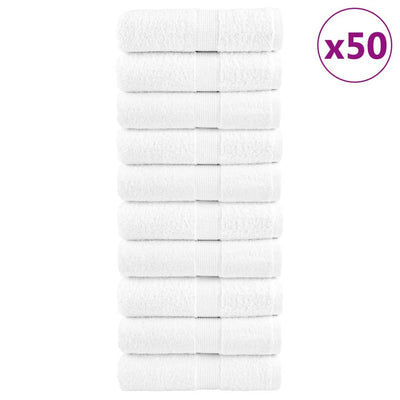 Vidaxl Gäste Wipes Solund 50 PCs 600 g m² 30 x 30 cm Weiß