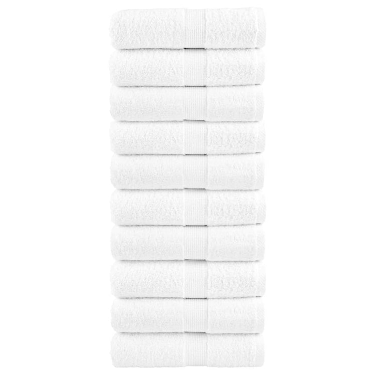 VidaXL Gästehandtücher Solund 10 St. 600 g m² 30x50 cm weiß