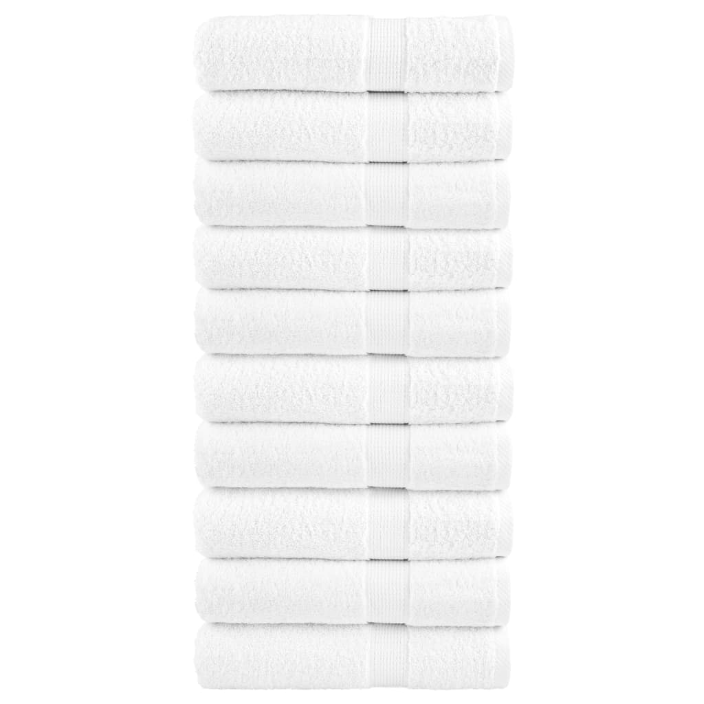Vidaxl -Handtücher Solund 10 ST 600 g m² 50 x 100 cm Wiit