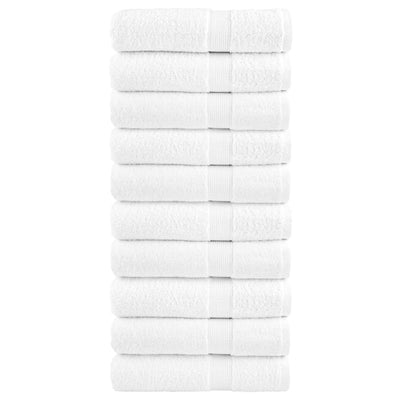 Vidaxl -Handtücher Solund 10 ST 600 g m² 50 x 100 cm Wiit