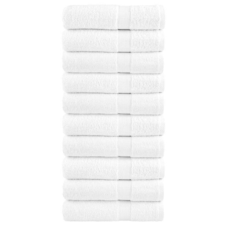 Vidaxl -Handtücher Solund 10 ST 600 g m² 50 x 100 cm Wiit