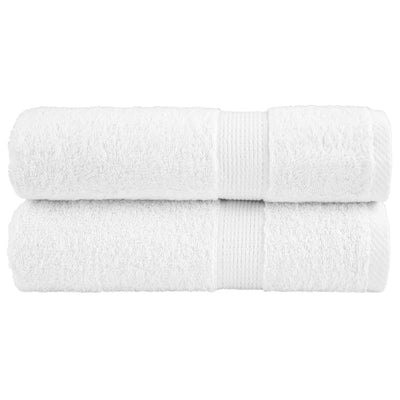 Vidaxl Badetücher Solund 2 PCs 600 g m² 70 x 140 cm Weiß