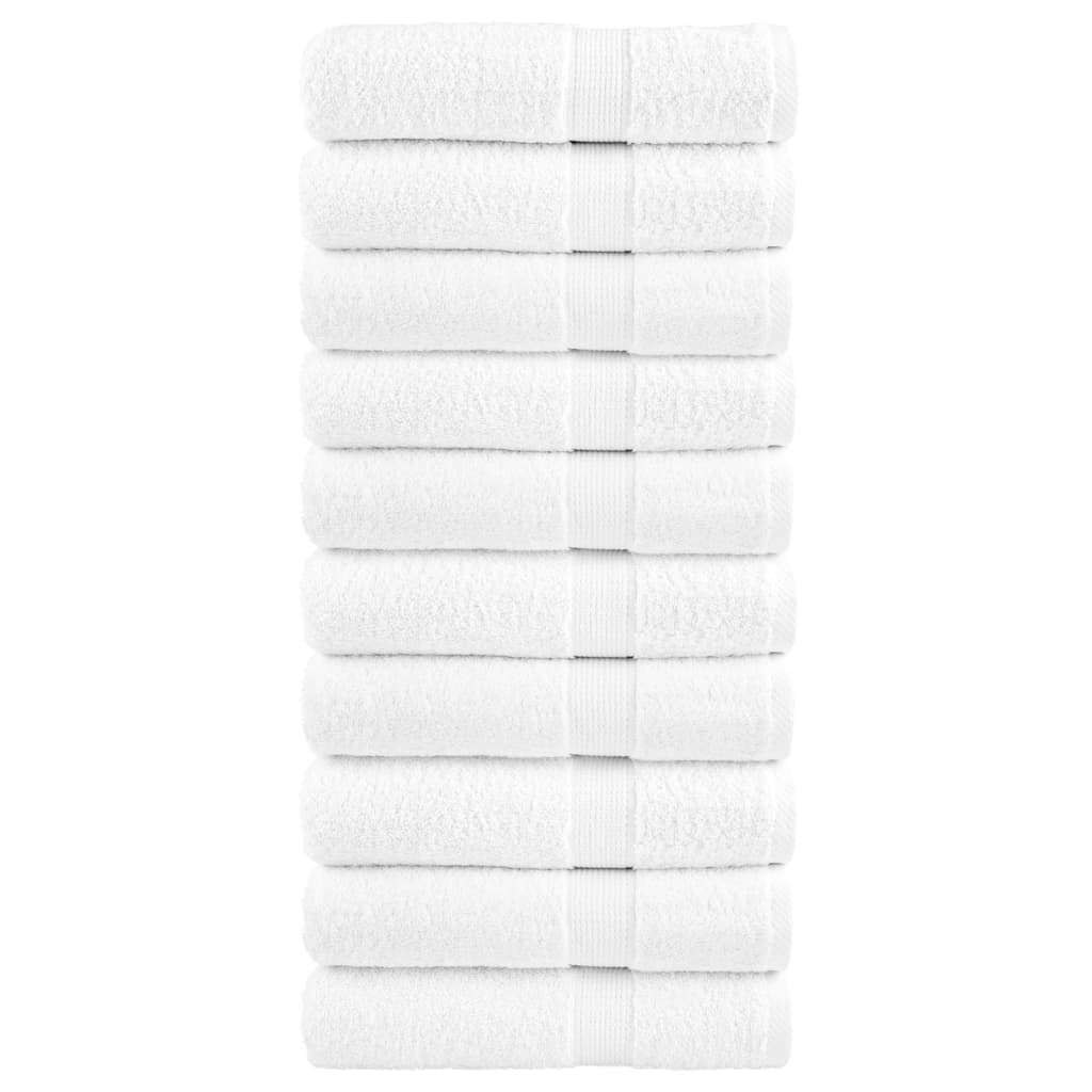 Vidaxl Badetücher Solund 10 ST 600 g m² 70 x 140 cm Weiß