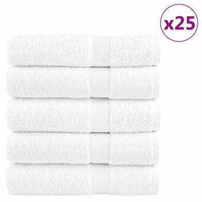 Vidaxl Badetücher Solund 25 St 600 g m² 100x150 cm Weiß
