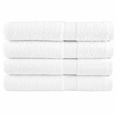 Vidaxl Sauna -Tücher Solund 4 PCs 600 g m² 80x200 cm Weiß