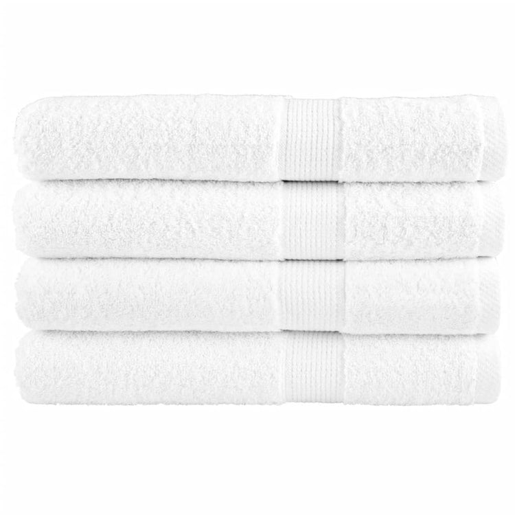 Vidaxl Sauna -Tücher Solund 4 PCs 600 g m² 80x200 cm Weiß