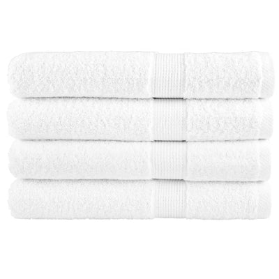 Vidaxl -Handtücher Solund 4 PCs 600 g m² 100x200 cm Weiß