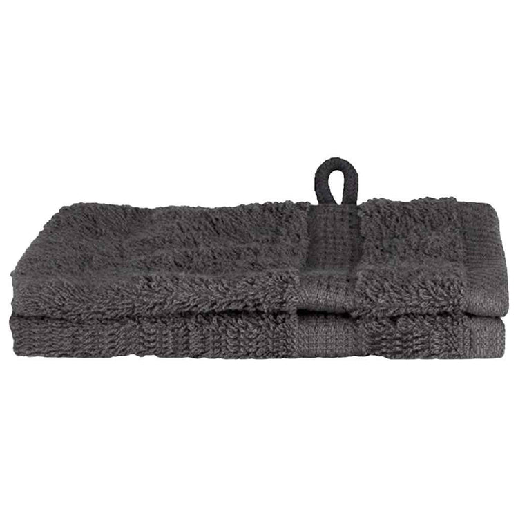 Vidaxxl Gästehandtuch einfarbig anthrazit 550 g/qm
