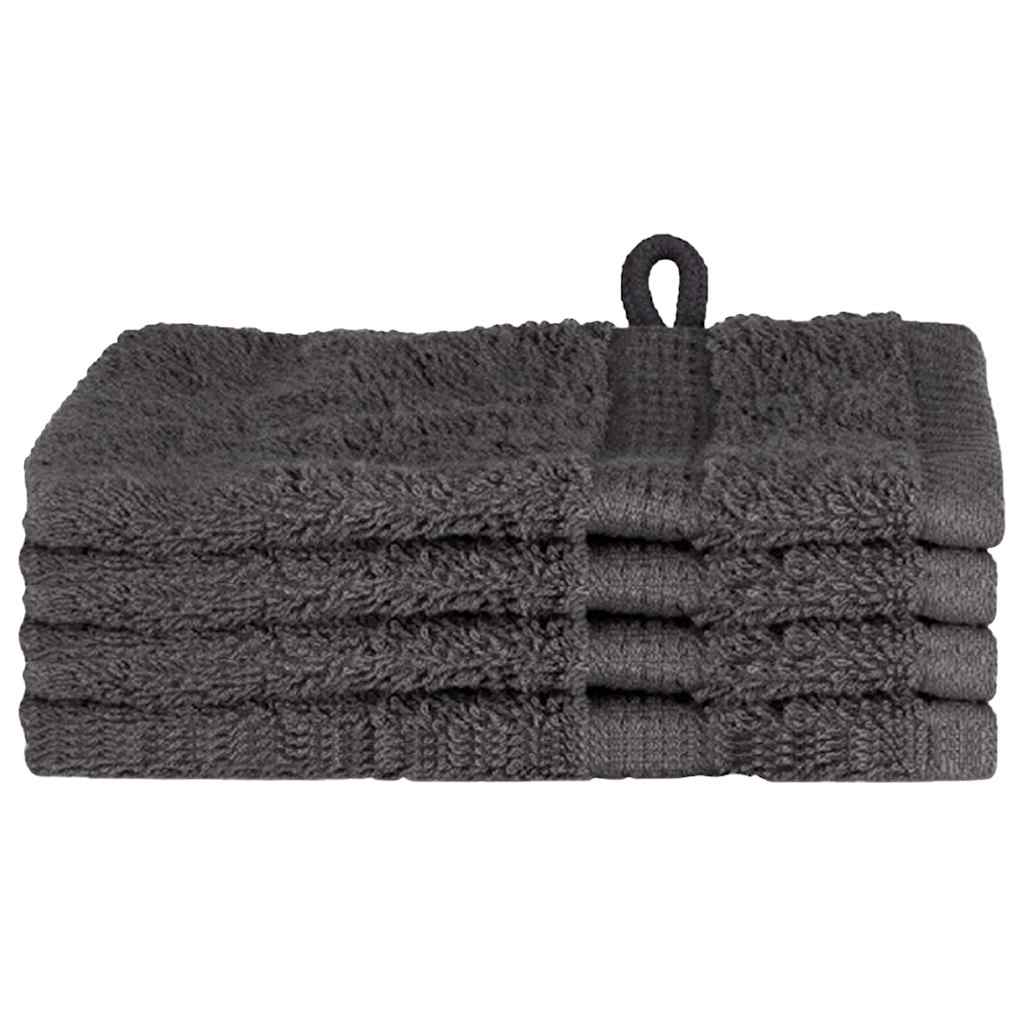 Vidaxxl Gästehandtuch einfarbig anthrazit 550 g/qm