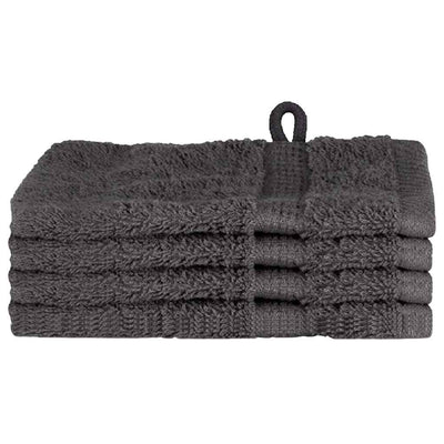 Vidaxxl Gästehandtuch einfarbig anthrazit 550 g/qm
