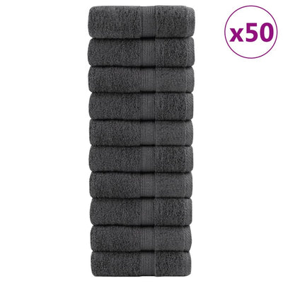 Vidaxx Waschlappen Solund 50 Stück 600 g m² 15x21 cm Anthrazit