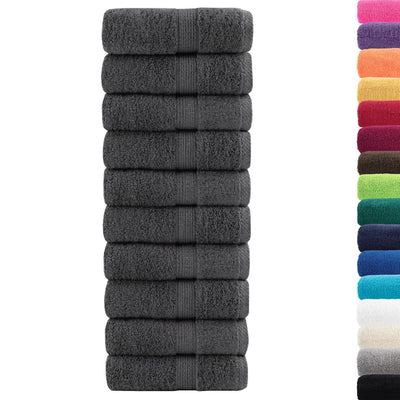 Vidaxx Waschlappen Solund 50 Stück 600 g m² 15x21 cm Anthrazit