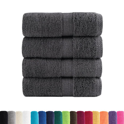 Vidaxl Gäste Wipes Solund 4st 600 g m² 30 x 30 cm Anthrazit -gelöscht