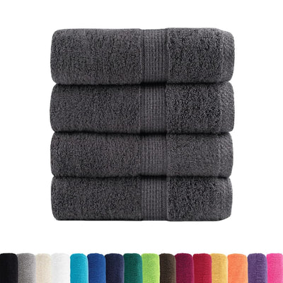 Vidaxl Gäste Wipes Solund 4 PCs 600 g m² 30 x 50 cm Anthrazitfarbe