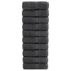 Vidaxl Gäste Wipes Solund 10 PCs 600 g m² 30 x 50 cm Anthrazit