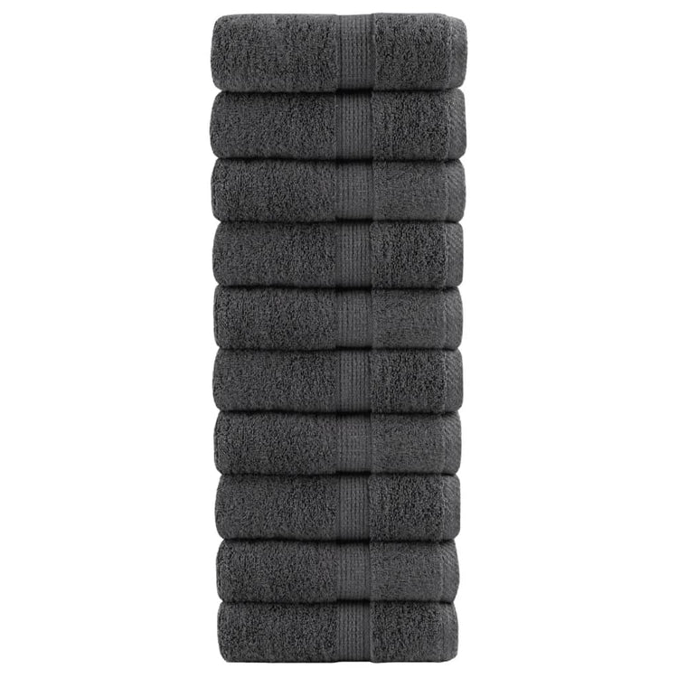 Vidaxl Gäste Wipes Solund 10 PCs 600 g m² 30 x 50 cm Anthrazit